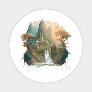 The Last Homely House - Waterfall - Fantasy Magnet